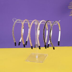 LOVNFC Headband Holder, Hair Accessories Organizer Acrylic Clear Hairband Hair Hoop Display Stand with for Girls Women