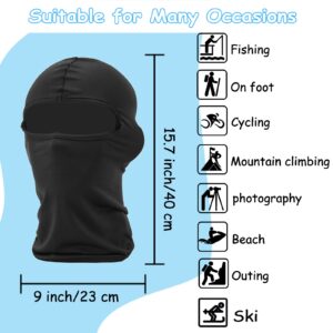 JANSONG Balaclava Face Mask Face Cover UV Sun Protection Ski Mask Skiing, Snowboarding Windproof Cycling Fishingfor Women Men Outdoor Sports Black