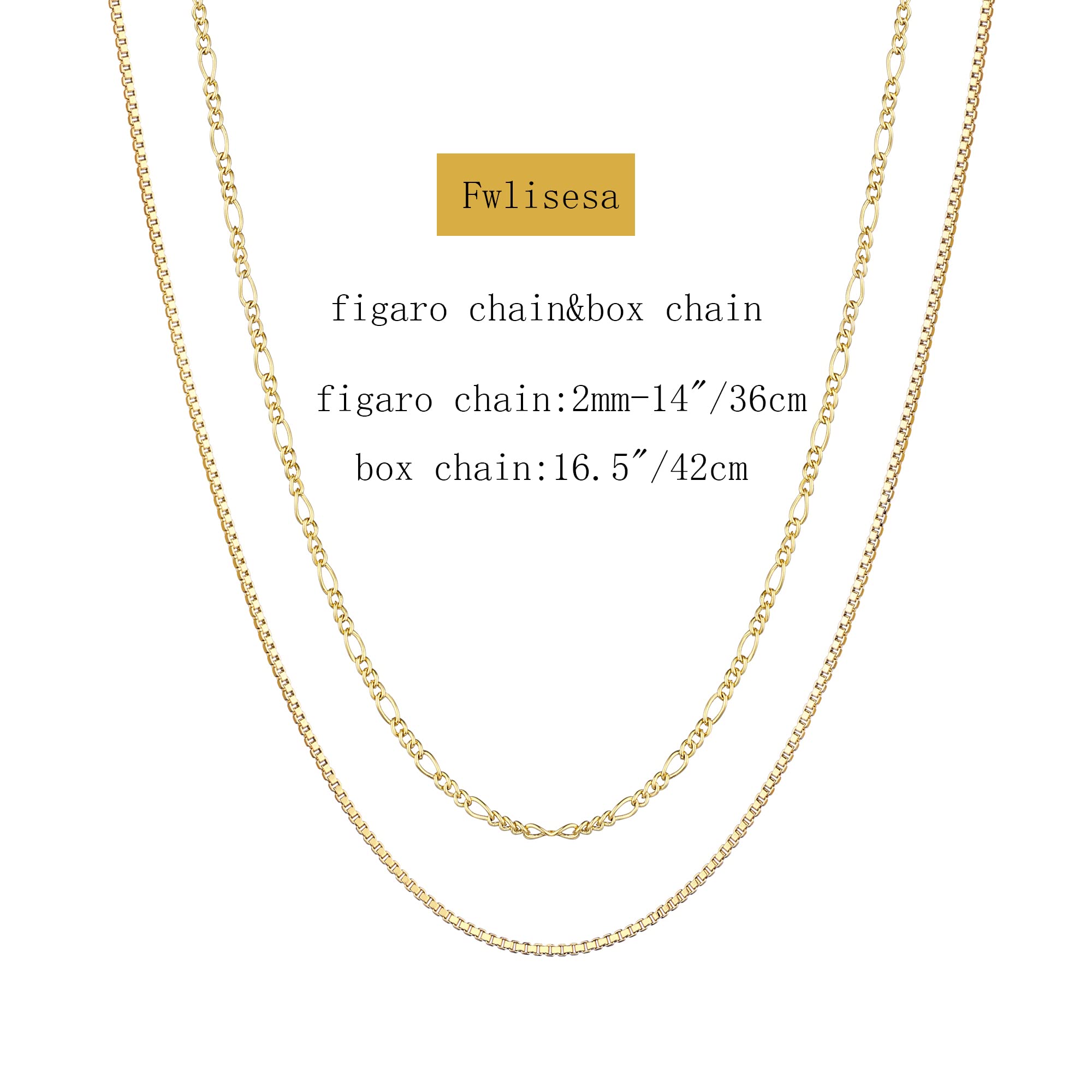 Fwlisesa Layered Gold Necklaces for Women, 14k Gold Plated Layering Coin Chain Necklace Simple Gold Choker Necklaces for Women Trendy Dainty Gold Chain Necklace Aesthetic Jewelry for Women