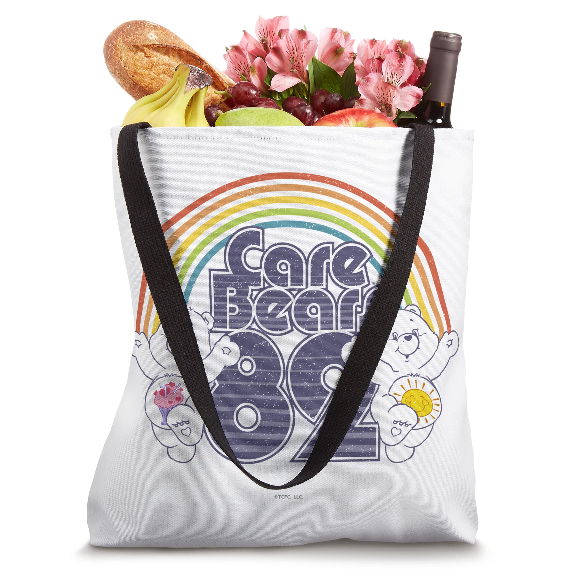 Care Bears 82 Rainbow With Share Bear And Cheer Bear Tote Bag