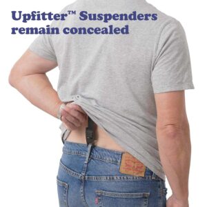 HIKERS - Upfitter Hidden Suspenders for Men Under Clothes - 3 Point Belt Loop