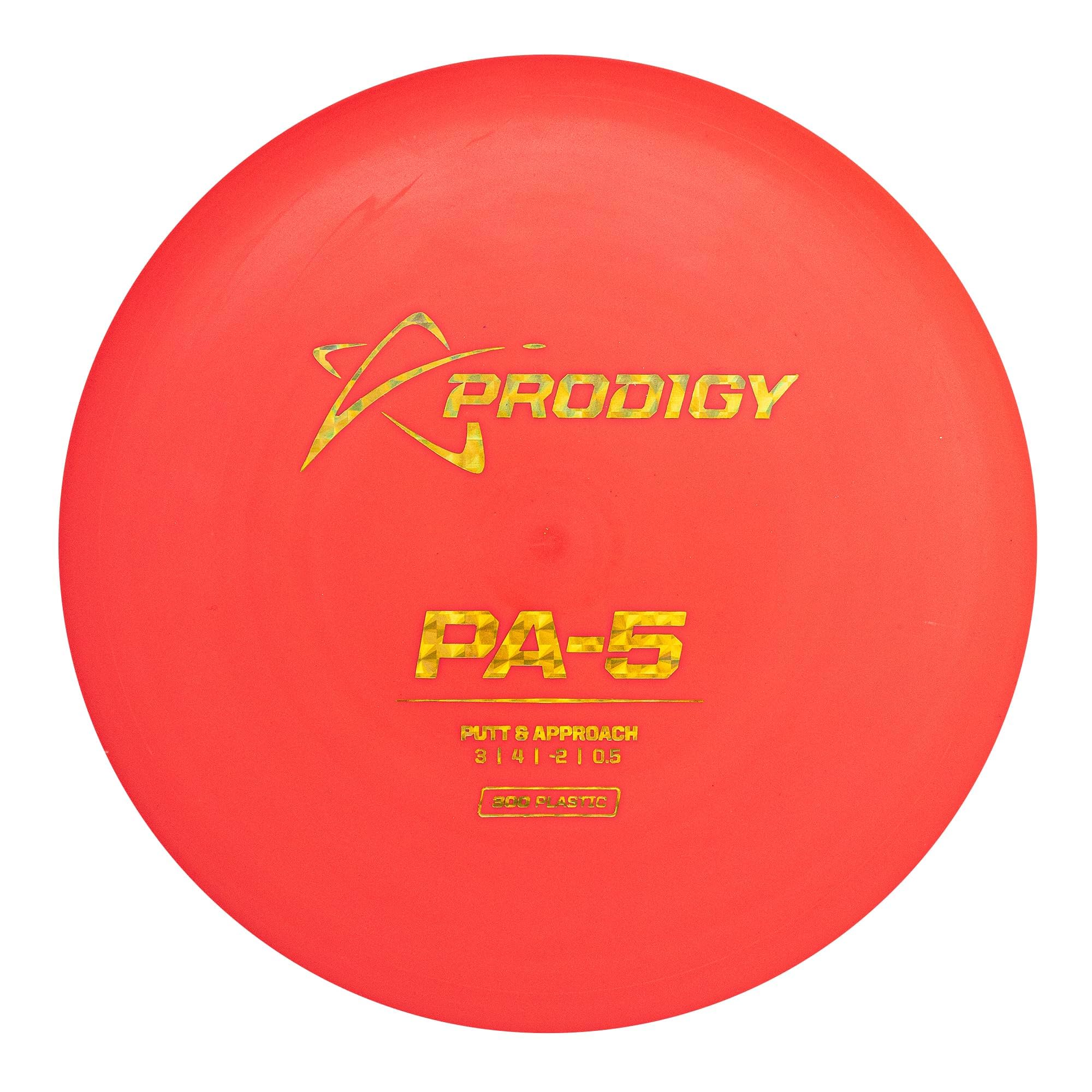 Prodigy Disc 300 PA-5 | Understable Disc Golf Putter | Great for Turnovers & Hyzer Flip Shots | 170-177g | Grippy 300 Plastic | Great Beginner Disc Golf Putter | Colors May Vary