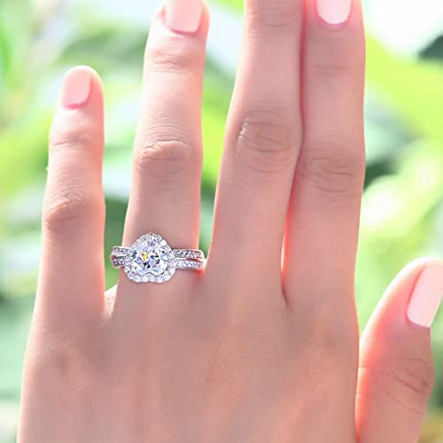 Diamond Galaxy 3 Carat Heart Shape Cut Ring, Halo Heart Engagement Ring, promise ring, Classic Heart Cut Diamond Wedding Ring, Love Ring Anniversary Ring (5)