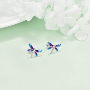 Dragonfly Earrings Gifts for Women 925 Sterling Silver Dragonfly Stud Earrings Jewelry Gifts