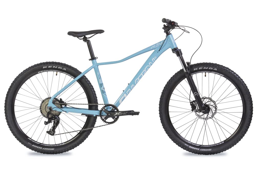 Eastern Bikes Ladies Alpaka Mountain Bike with 27.5" Wheel/Tire in 3 Frame Sizes for a (Medium - 17" Frame, Blue)