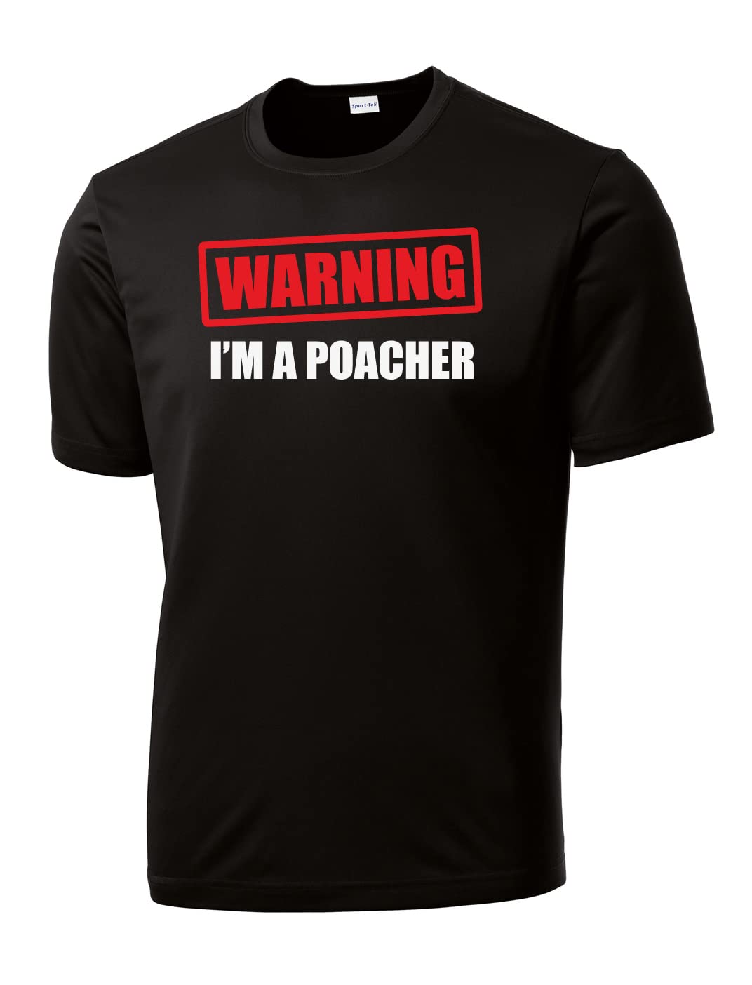 Dinkers & Bangers - Warning! I'm a Poacher - Men's Pickleball Performance T-Shirt - Black - 2XL