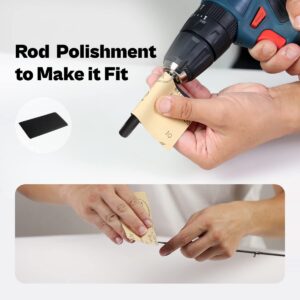 OJYDOIIIY Fishing Rod Repair Kit with Epoxy Glue, Wrapping Thread, Clipper, and Masking Tape