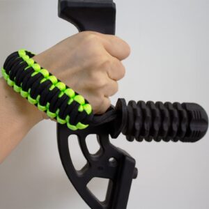 Bow Wrist Sling, 550 Paracord Strap Comfortable on Hand, Fit Compound Bow & Recurve (Green-Black)