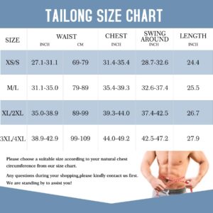 TAILONG White Compression Shirt Men Shapewear Slimming Body Shaper Waist Trainer Vest Workout Tank Tops Abdomen Undershirts