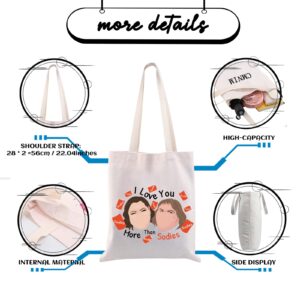 CMNIM 1000 Pound Sisters Merchandise Amy And Tamm-y Tote Bag I Love You More Than Sodies Comedy Gift for Family and Friends (Sodies Tote Bag)