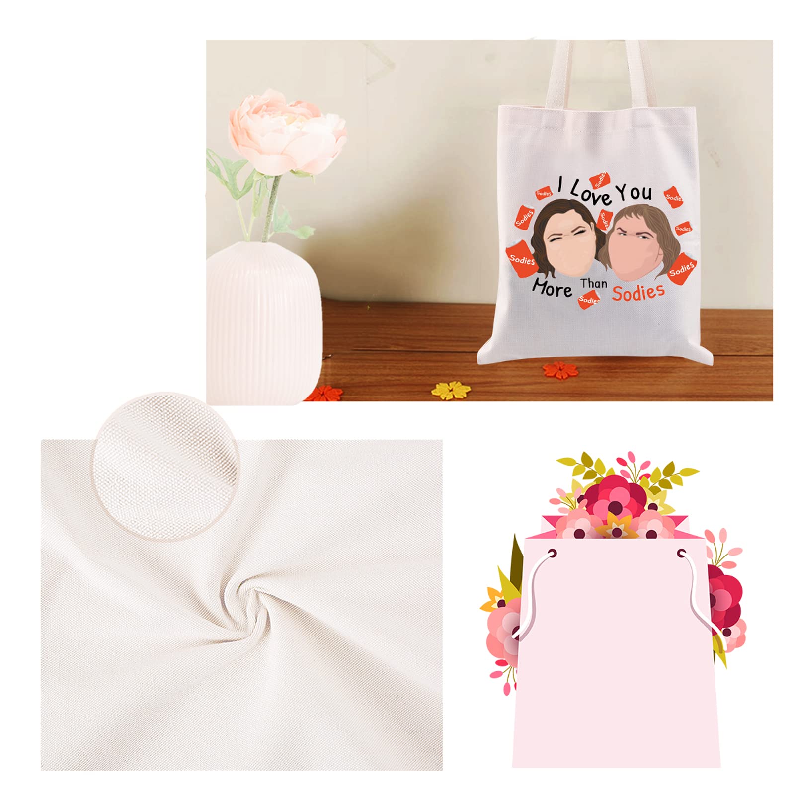 CMNIM 1000 Pound Sisters Merchandise Amy And Tamm-y Tote Bag I Love You More Than Sodies Comedy Gift for Family and Friends (Sodies Tote Bag)