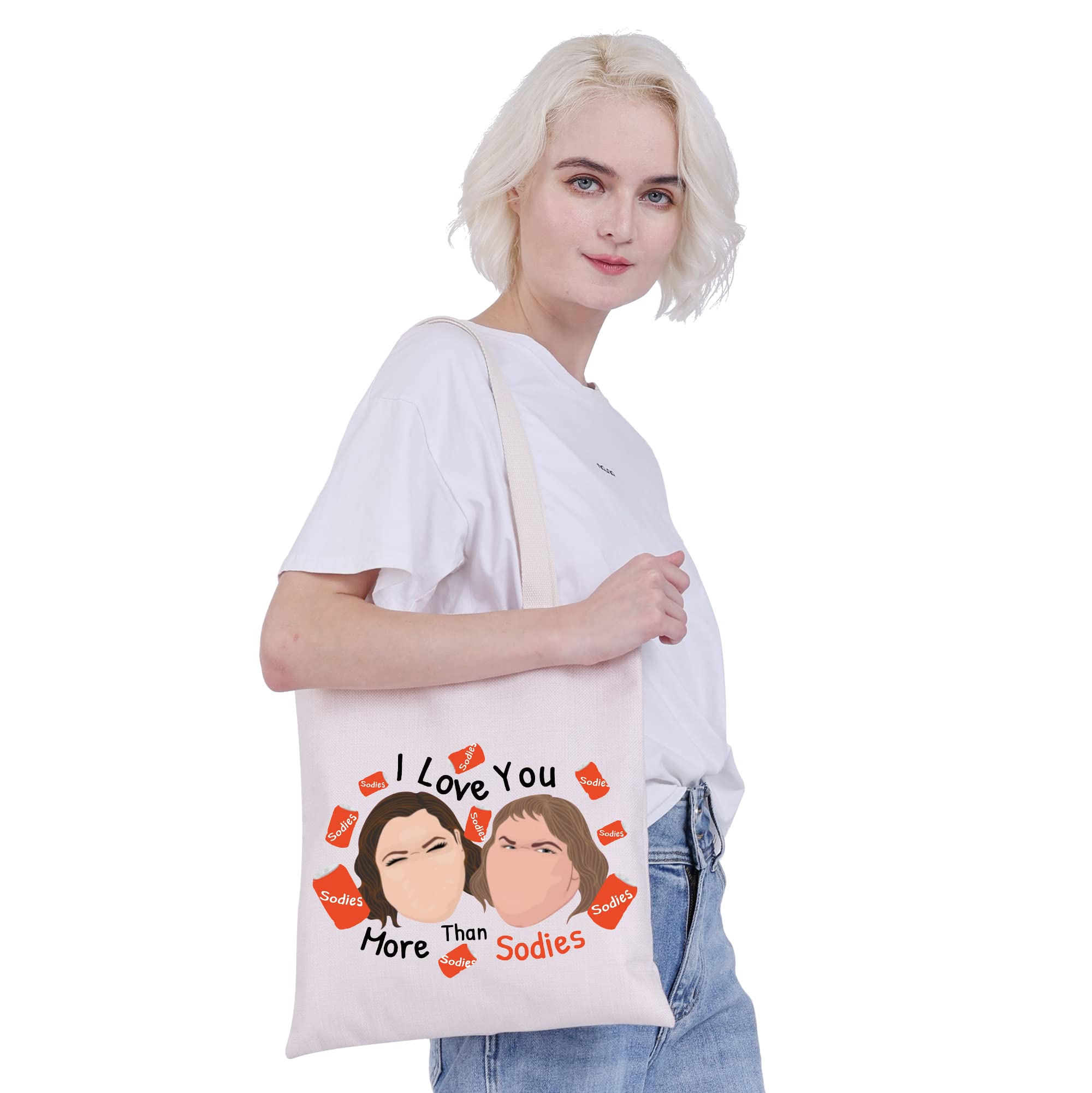 CMNIM 1000 Pound Sisters Merchandise Amy And Tamm-y Tote Bag I Love You More Than Sodies Comedy Gift for Family and Friends (Sodies Tote Bag)