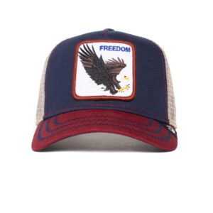 Goorin Bros. Mesh Trucker Cap, Indigo The Freedom Eagle, One Size