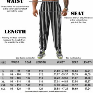 BIG SAM SPORTSWEAR COMPANY Men's Baggy Sweatpants with Pockets, Oldschool Loose Fit Gym Pants (Grey, XL)