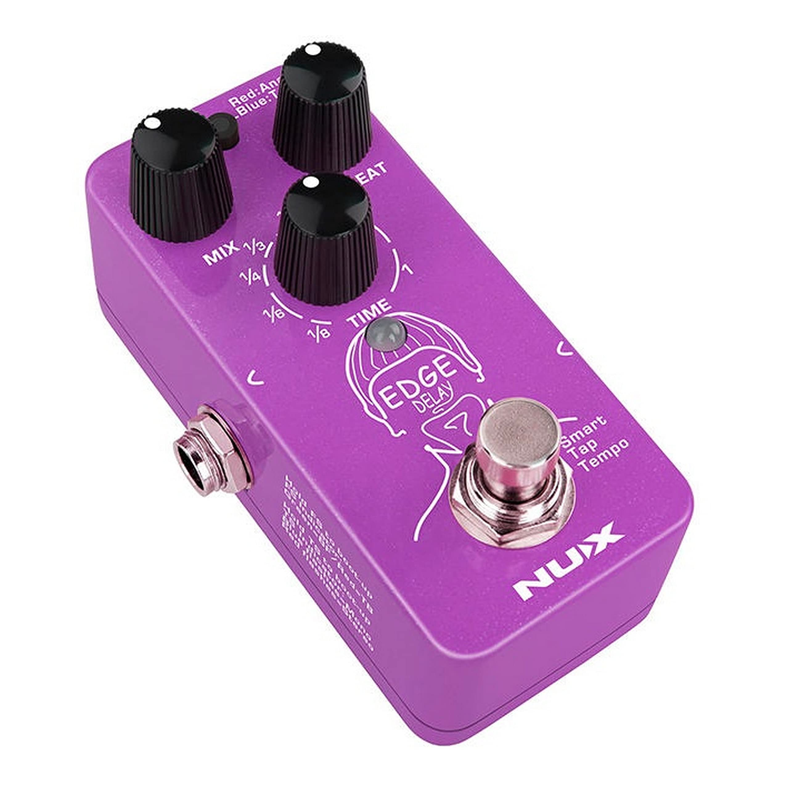 NUX Edge Delay Guitar Effects Pedal with Phi Digital Delay, Analog Delay, and Tape Echo