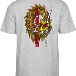 Powell Peralta Steve Caballero Ban This Dragon T-Shirt, Sport Gray, Extra Large