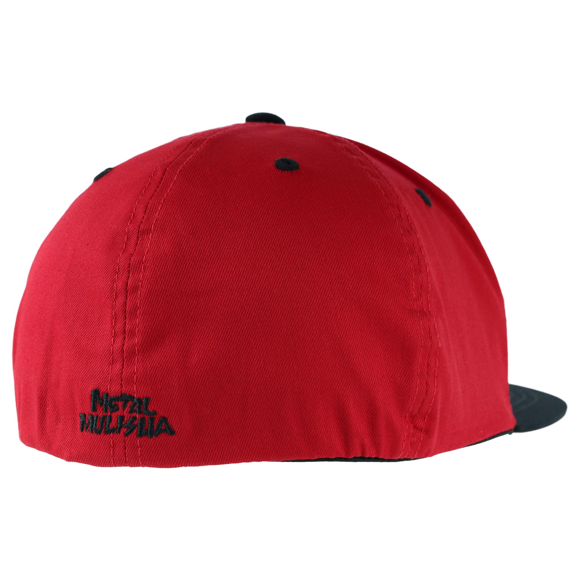 Metal Mulisha Men's Ghost Flex HAT, Black Red, L/XL