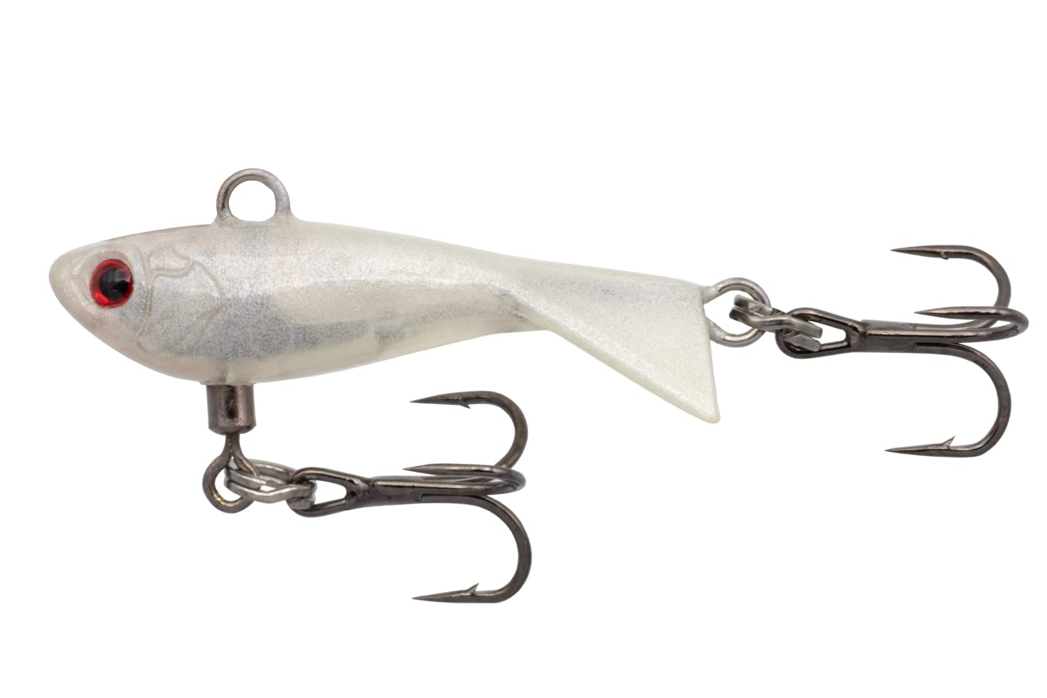 Eurotackle Z-Darter V2 Micro 1" 1/16oz Ice Fishing & Panfish Rattle Jigging Minnow Lure (Albiglow (Glow))