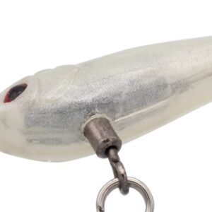 Eurotackle Z-Darter V2 Micro 1" 1/16oz Ice Fishing & Panfish Rattle Jigging Minnow Lure (Albiglow (Glow))