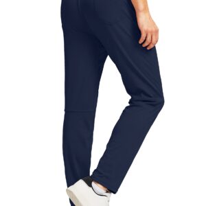 G Gradual Men's Stretch Golf Pants with 6 Pockets Slim Fit Dress Pants for Men Travel Casual Work (Navy, XL)