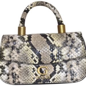 GUESS Nell Micro Mini Flap, Natural Python