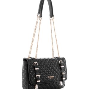 GUESS Adam Convertible Crossbody Flap, Black