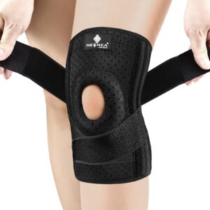 NEENCA Knee Brace for Knee Pain, Adjustable Knee Support with Patella Gel Pad & Side Spring Stabilizers, Knee Wrap for Arthritis, Meniscus Tear, ACL, Knee Pain Relief, Runner, Sport - FSA/HSA Approved