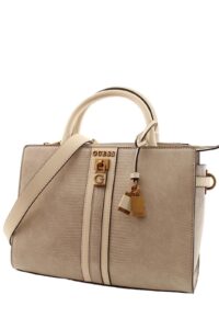 guess ginevra elite society satchel, taupe