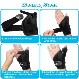 EDNYZAKRN Thumb Spica Splint, Thumb Stabilizer Brace for Arthritis Tendonitis Pain Relief, Wrist brace With Thumb Support Fits for Men and Women Left or Right Hand