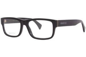 gucci gg1141o-001 black narrow men's eyeglasses