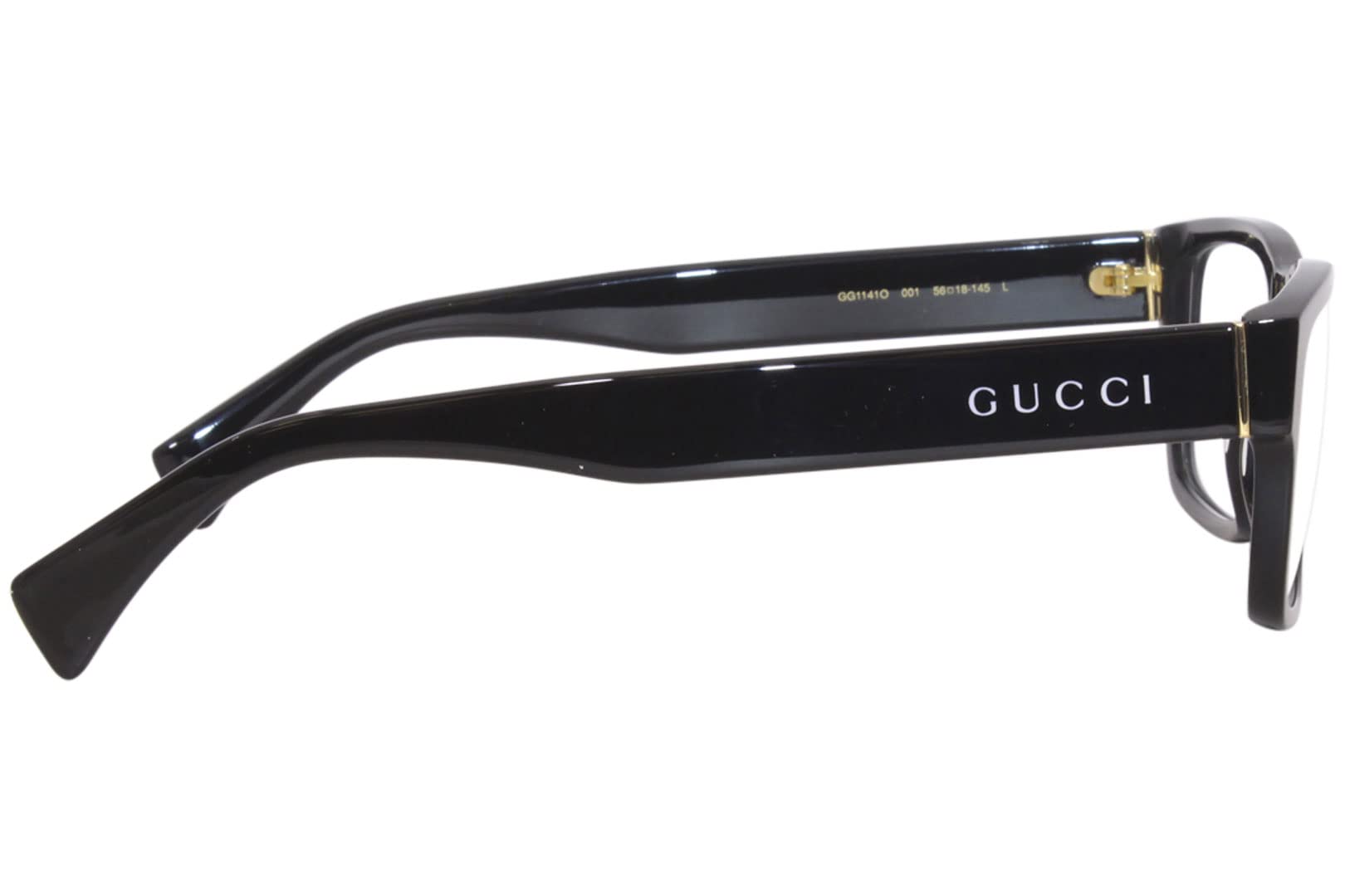 Gucci GG1141O-001 Black Narrow Men's Eyeglasses