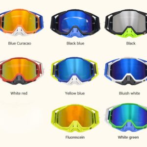 Wind Dust Anti UV Off-road Glasses,Ski Motorcycle Cross-country Sports Riding Glasses,Durable Portable for Outdoor Sports (black)