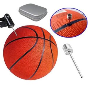 TONUNI Air Pump Needle, Dual-Port Inflation Needles,Pump Needle for Football Basketball Soccer Ball Volleyball Rugby Balls (with Metal Box-PACK15)