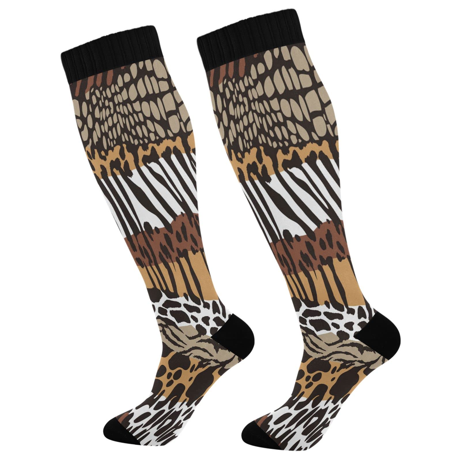 Kigai Animals Print Compression Socks for Women & Men Circulation-Best for Running,Nurse,Travel,Cycling