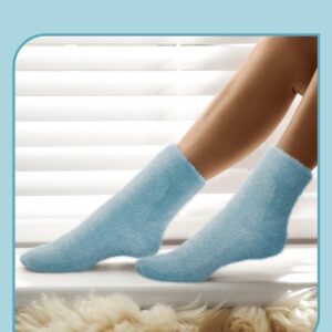 Bencailor 3 Pairs Women Toe Socks Fuzzy Toe Socks Warm Winter Toe Socks Five Toe Socks for Women Men, Size 5-8(Green, Blue, White)