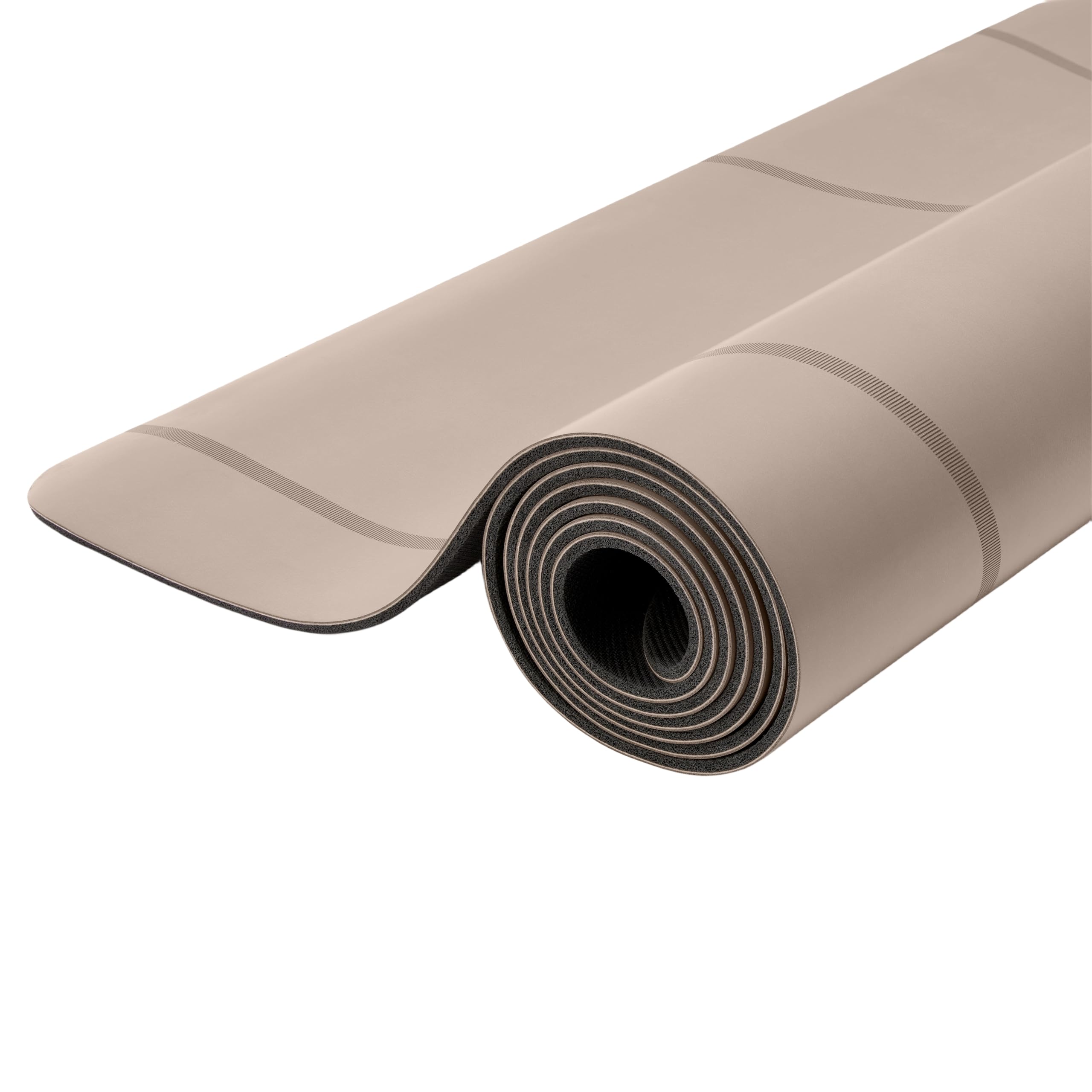 WeGym 4mm Yoga Mat - Premium Polyurethane; Desert Tan - Anti-Slip, Cushioned Exercise Mat Crafted for Yoga, Pilates, and Home Workouts - 100% Natural Rubber Base for Stability & Joint Support