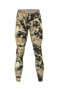 lichenland men's merino wool hunting base layer bottom thermal underwear pants