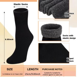 72 Pairs Thermal Socks Bulk Socks Thick Winter Socks Unisex One Size Socks for Men Women Homeless Care Package (Black,Medium)