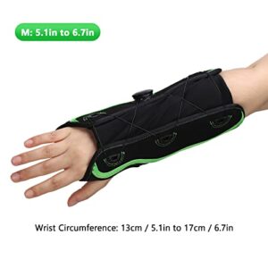 Wrist Spica Splint, Adjustable Reduce Hand Friction Fit Wrist Curve Sprains Forearm Support for Carpal Tunnel Syndrome for Wrist Injuries(M)