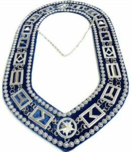 riaz impex masonic regalia blue lodge chain collar with rhinestone