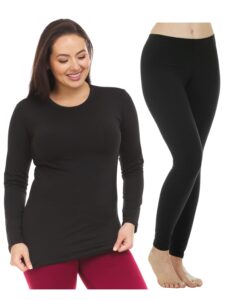 thermajane bundle - women's thermal top(medium) & bottoms(small)