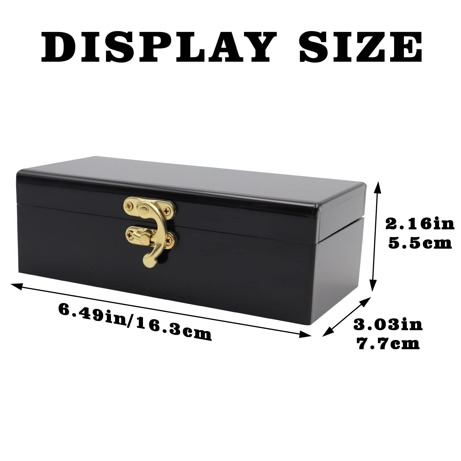 Black Acrylic Lockable Cash Box, Money Holder, Cash Organizer, Single Row Currency Tray, Money Storage Box