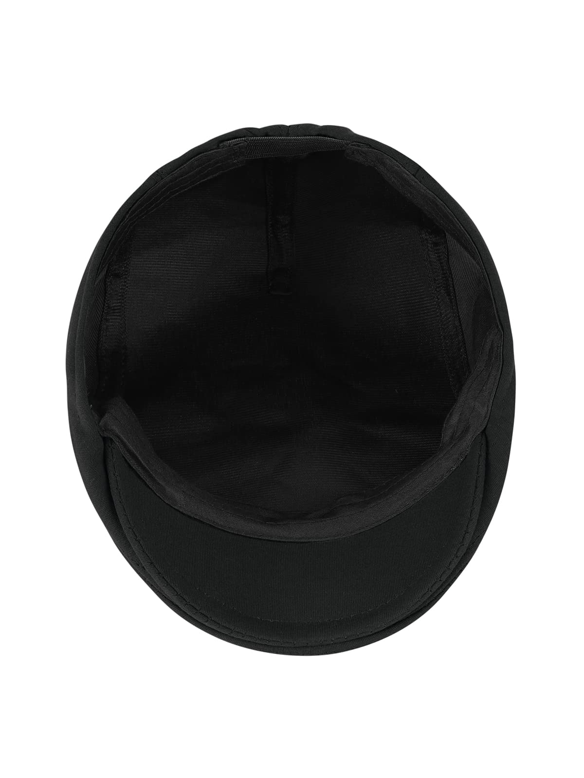 Newsboy Hats for Men Flat Cap Mens Driving Cabbie Cap Classic Soft Breathable Adjustable Fitted Hat Black Beret Mens