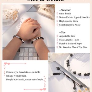 UNGENT THEM Matching Couples Bracelets Morse Code Boyfriend Girlfriend Long Distance Relationship Christmas I Love You Valentines Day Gifts for Him Her Boyfriend Girlfriend Women Men