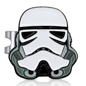 The Birdie Lounge Trooper Golf Ball Marker – Premium Enamel Golf Accessories – 1.25” x 2mm Golf Ball Marker – Custom Designed with Magnetic Hat Clip – for Personalizing Your Golf Game