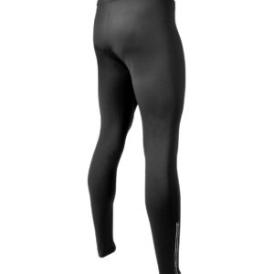 AERO|TECH|DESIGNS | Men's USA Classic Thermal Fleece Unpadded Workout Tights | Black | Tall Fit | Large