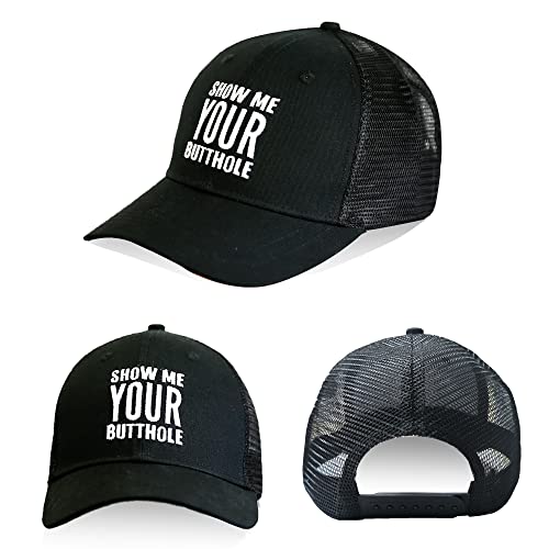 OUXIOAZ Gag Gifts for Men Women - Funny Baseball Cap - Funny Mesh Running Cap Adjustable Snapback Caps