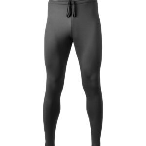 AERO|TECH|DESIGNS | Men's USA Classic Thermal Fleece Unpadded Workout Tights | Black | Tall Fit | Large