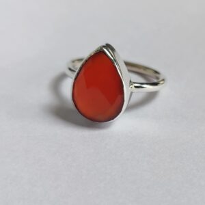 Handmade Jewelry, Carnelian Ring, Ring for Women, 925 Solid Sterling Silver Ring, Boho Ring, Statement Ring, Carnelian Gemstone, Women Ring, Gift for Her (925 Solid Silver, 8.50)