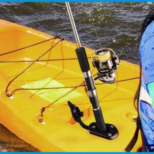 Kayak Fishing Rod Holder, Kayak Deck Plastic Flush Mount Fishing Boat Rod Holders, Fishing Tackle Accessory Tool